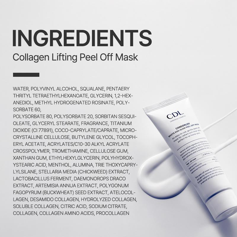Candorlov Collagen Lifting Peel-Off Mask – Brightening, Deep Hydration & Firming Face Mask | 2.36 fl.oz / 70ml K-Beauty Skincare