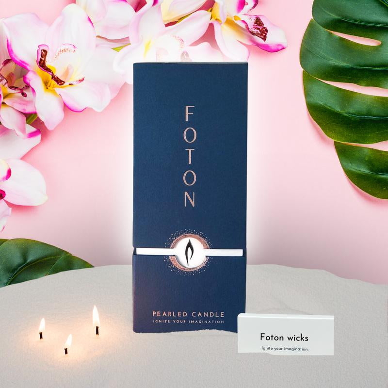 Foton Pearled Candle - Scented White