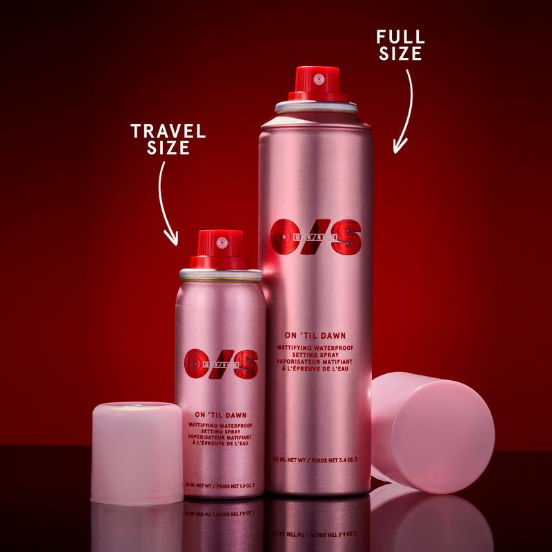 ONE/SIZE On ‘Til Dawn Mattifying Waterproof Setting Spray – 1oz Travel Size | 16HR Wear, Transferproof, Oil-Control, Pore-Perfecting Finish 