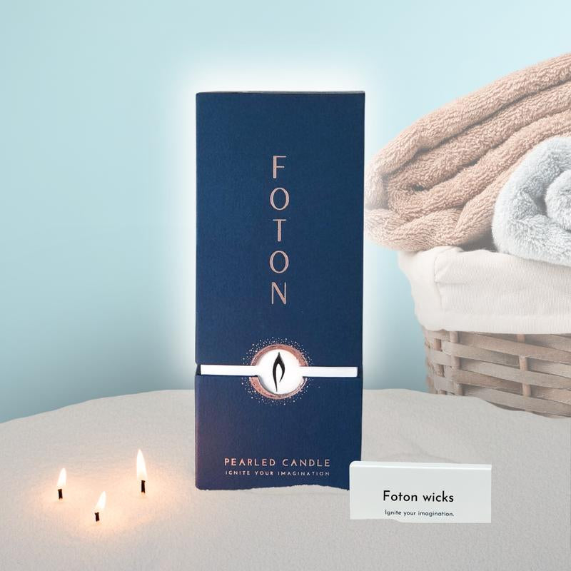 Foton Pearled Candle - Scented White