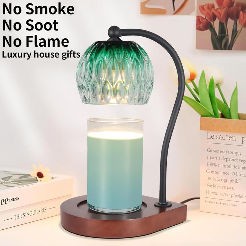 Dimmable Candle Warmer Lamp with Timer for Scented Jar Candles Electric Candle Wax Melt Warmer Suitable for Bedroom New Home Decor Christmas Birthday Gifts for Women Mom(With 2 Bulbs), Springtok