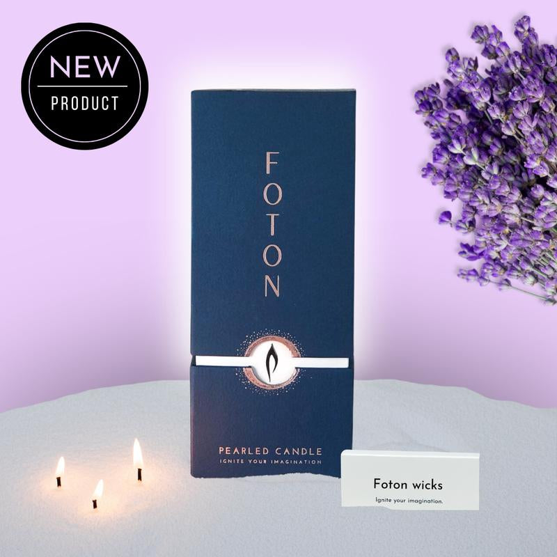 Foton Pearled Candle - Scented White