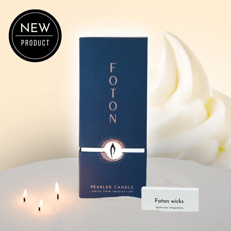 Foton Pearled Candle - Scented White
