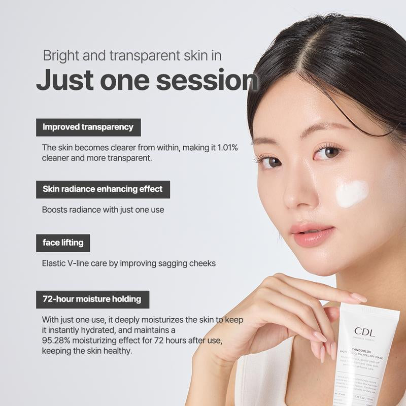 Candorlov Collagen Lifting Peel-Off Mask – Brightening, Deep Hydration & Firming Face Mask | 2.36 fl.oz / 70ml K-Beauty Skincare