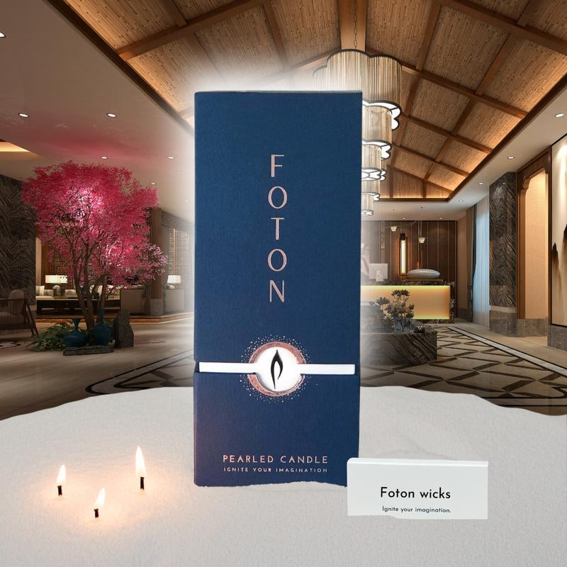 Foton Pearled Candle - Scented White