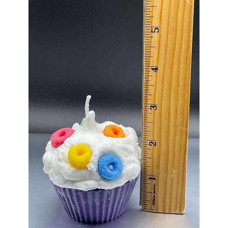 Froot Loops Scented Cupcake Candle