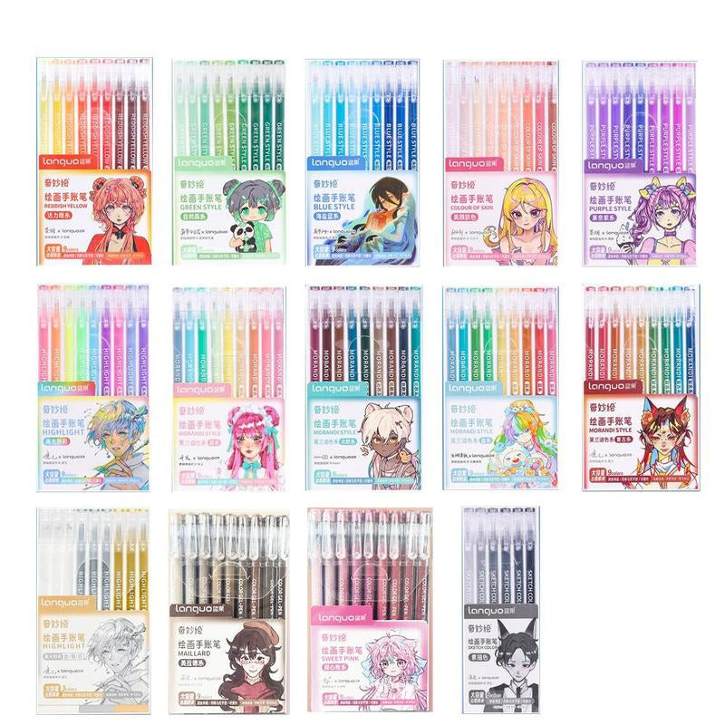 117 Color Graffiti Gel Pen, 123Pcs/Set High Quality Design Ink Artist Drawing Pen, Doodle Drawing Pen, Learning Markers, Art Supplies