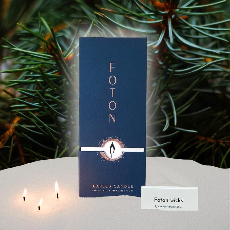 Foton Pearled Candle - Scented White