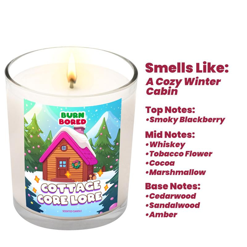BurnBored XL Scented Candle – 18oz Hand-Poured Coconut Wax Candle | 120 Hour Burn Time | Nontoxic Luxury Candle for Room Decor