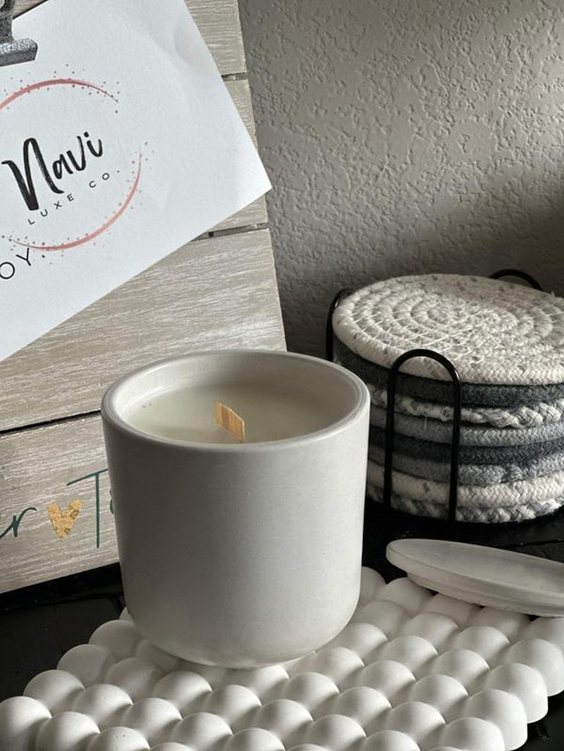 9Oz Cement Candles, Coconut Apricot Wax, Decoration, Decor