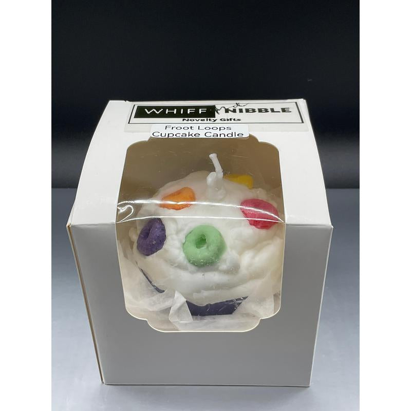 Froot Loops Scented Cupcake Candle