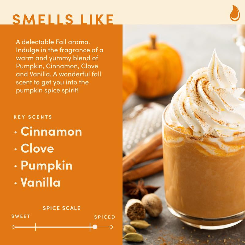 Wax & Wit Pumpkin Spice Candle, Fall Candles for Home, Autumn Decor -9Oz Glass Jar, Soy Wax, Cotton Wick - Pumpkin, Clove, Vanilla, Cinnamon Fragrance