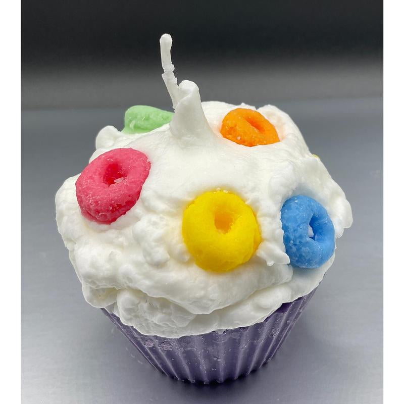 Froot Loops Scented Cupcake Candle
