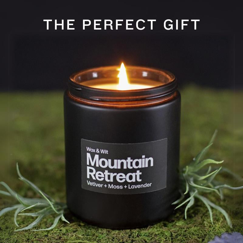 Wax & Wit Candles for Men, Gifts for Men, Manly Candles, Scented Candles for Men, Man Candles - 9Oz Decor Freshener Decoration Aroma Ornaments Perfume