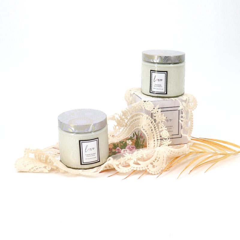Home Scented Candles Gifts, Burning, All Natural Soy Candles, Coconut Lavender and Lemon Eucalyptus Scents, Home Decor, Valentine'S Day