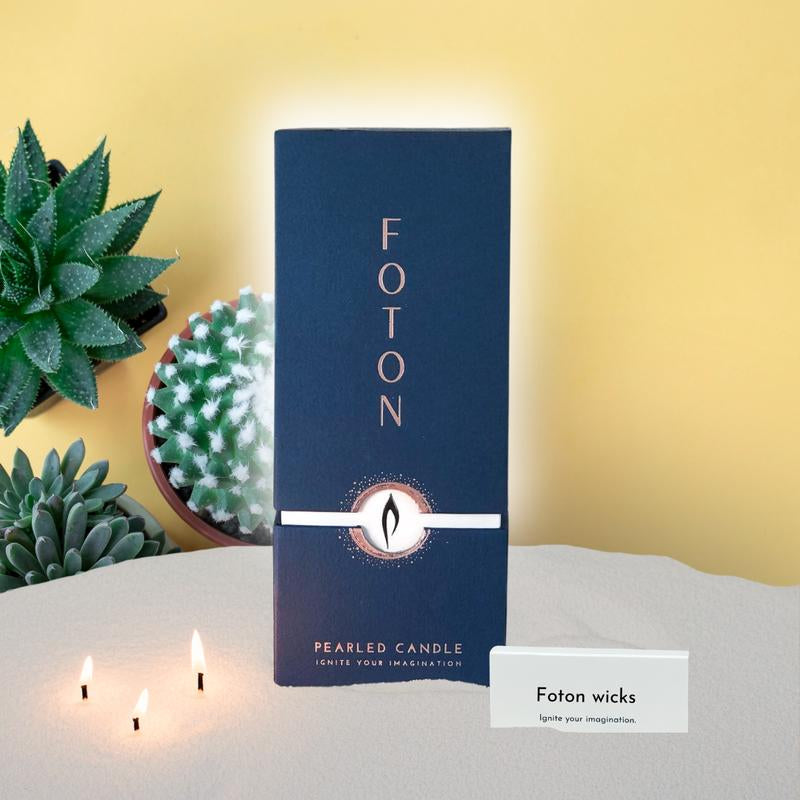 Foton Pearled Candle - Scented White
