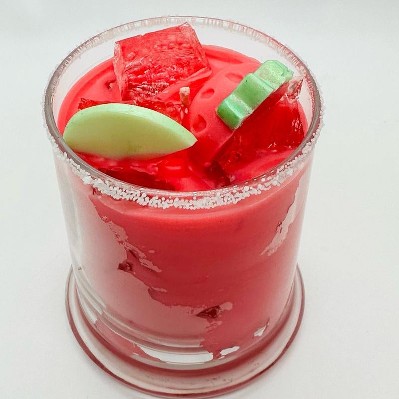 Berry Rita Margarita Gel Wax Candle – Realistic Cocktail Candle | Fruit-Scented Candle for Home Bar & Decor | 11oz Drink-Inspired Ornament
